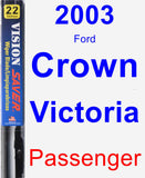 Passenger Wiper Blade for 2003 Ford Crown Victoria - Vision Saver