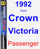 Passenger Wiper Blade for 1992 Ford Crown Victoria - Vision Saver