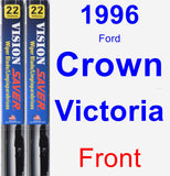 Front Wiper Blade Pack for 1996 Ford Crown Victoria - Vision Saver