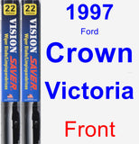 Front Wiper Blade Pack for 1997 Ford Crown Victoria - Vision Saver