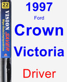 Driver Wiper Blade for 1997 Ford Crown Victoria - Vision Saver