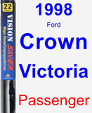 Passenger Wiper Blade for 1998 Ford Crown Victoria - Vision Saver