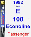 Passenger Wiper Blade for 1982 Ford E-100 Econoline - Vision Saver