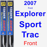 Front Wiper Blade Pack for 2007 Ford Explorer Sport Trac - Vision Saver