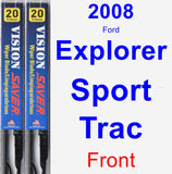 Front Wiper Blade Pack for 2008 Ford Explorer Sport Trac - Vision Saver