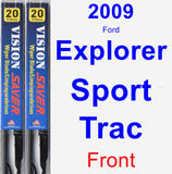 Front Wiper Blade Pack for 2009 Ford Explorer Sport Trac - Vision Saver