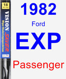 Passenger Wiper Blade for 1982 Ford EXP - Vision Saver
