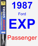 Passenger Wiper Blade for 1987 Ford EXP - Vision Saver