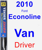 Driver Wiper Blade for 2010 Ford Econoline Van - Vision Saver