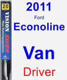 Driver Wiper Blade for 2011 Ford Econoline Van - Vision Saver