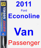 Passenger Wiper Blade for 2011 Ford Econoline Van - Vision Saver