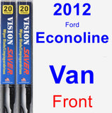 Front Wiper Blade Pack for 2012 Ford Econoline Van - Vision Saver