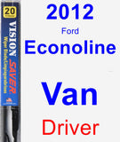 Driver Wiper Blade for 2012 Ford Econoline Van - Vision Saver