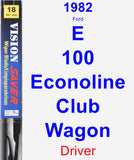 Driver Wiper Blade for 1982 Ford E-100 Econoline Club Wagon - Vision Saver