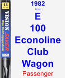 Passenger Wiper Blade for 1982 Ford E-100 Econoline Club Wagon - Vision Saver