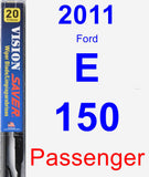 Passenger Wiper Blade for 2011 Ford E-150 - Vision Saver