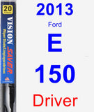 Driver Wiper Blade for 2013 Ford E-150 - Vision Saver