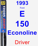 Driver Wiper Blade for 1993 Ford E-150 Econoline - Vision Saver