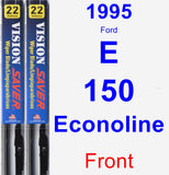 Front Wiper Blade Pack for 1995 Ford E-150 Econoline - Vision Saver