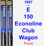 Front Wiper Blade Pack for 1997 Ford E-150 Econoline Club Wagon - Vision Saver