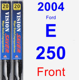 Front Wiper Blade Pack for 2004 Ford E-250 - Vision Saver