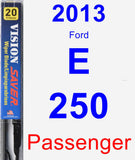 Passenger Wiper Blade for 2013 Ford E-250 - Vision Saver