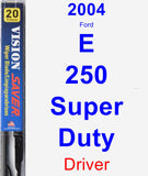 Driver Wiper Blade for 2004 Ford E-250 Super Duty - Vision Saver