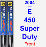 Front Wiper Blade Pack for 2004 Ford E-450 Super Duty - Vision Saver