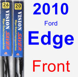 Front Wiper Blade Pack for 2010 Ford Edge - Vision Saver