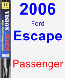 Passenger Wiper Blade for 2006 Ford Escape - Vision Saver