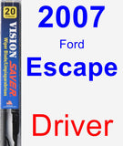 Driver Wiper Blade for 2007 Ford Escape - Vision Saver