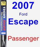 Passenger Wiper Blade for 2007 Ford Escape - Vision Saver