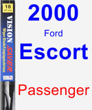 Passenger Wiper Blade for 2000 Ford Escort - Vision Saver