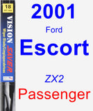 Passenger Wiper Blade for 2001 Ford Escort - Vision Saver