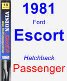 Passenger Wiper Blade for 1981 Ford Escort - Vision Saver