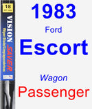 Passenger Wiper Blade for 1983 Ford Escort - Vision Saver