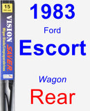 Rear Wiper Blade for 1983 Ford Escort - Vision Saver