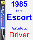 Driver Wiper Blade for 1985 Ford Escort - Vision Saver