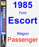 Passenger Wiper Blade for 1985 Ford Escort - Vision Saver