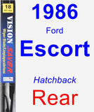 Rear Wiper Blade for 1986 Ford Escort - Vision Saver