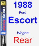 Rear Wiper Blade for 1988 Ford Escort - Vision Saver