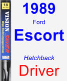 Driver Wiper Blade for 1989 Ford Escort - Vision Saver