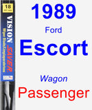 Passenger Wiper Blade for 1989 Ford Escort - Vision Saver