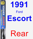 Rear Wiper Blade for 1991 Ford Escort - Vision Saver