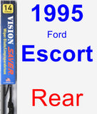 Rear Wiper Blade for 1995 Ford Escort - Vision Saver