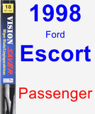 Passenger Wiper Blade for 1998 Ford Escort - Vision Saver