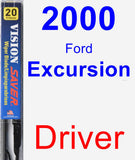 Driver Wiper Blade for 2000 Ford Excursion - Vision Saver