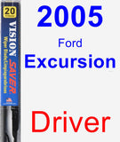 Driver Wiper Blade for 2005 Ford Excursion - Vision Saver