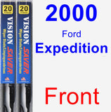 Front Wiper Blade Pack for 2000 Ford Expedition - Vision Saver