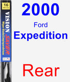 Rear Wiper Blade for 2000 Ford Expedition - Vision Saver